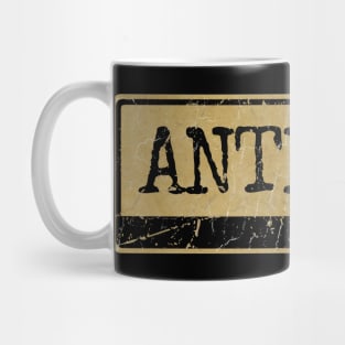 Aliska text black retro - ANTHRAX Mug